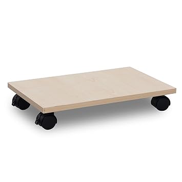 Bestier Computer Cpu Stand Cart Computer Tower Stand Computer Stand With Wheels Floor Cpu Holder Under Desk Wooden Computer Tower Cart Oak Amazon In Home Kitchen