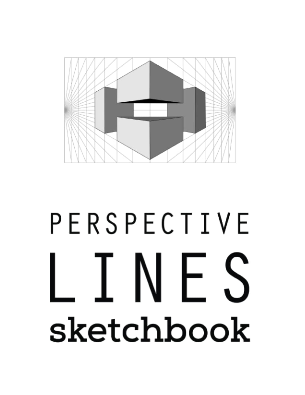 Perspective Lines Sketchbook: Hand Drawing Journal