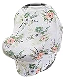 LulaBaby - 360° 4-in-1 Stretchy Baby Nursing Cover, Car Seat Canopy, and Shopping Cart Cover (WINTER FLORAL)