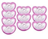 Razbaby JollyPop 3+ Months Pacifier 10 Pack Unscented - Pink