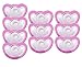 Razbaby JollyPop 3+ Months Pacifier 10 Pack Unscented - Pink
