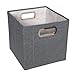 JJ Cole Heather Storage Box,11-Inch, Slate