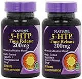 Natrol 5-htp Tr Time Release, 200mg, 30 Tablets (30x2)