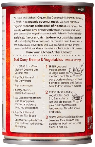 Thai Kitchen Gluten Free Lite Coconut Milk, 13.66 fl oz