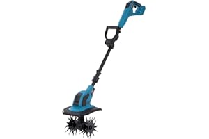 HEIMERDINGER Cordless Tiller Cultivator Compatible with Makita 18V Battery(Not Included),Folding Electric Rototiller,Garden Tiller for Garden Lawn