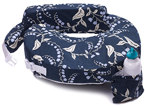 My Brest Friend Original Nursing Posture Pillow, Navy Bluebells (My Best Friend Maternity Pillow)