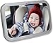 EPAuto Baby Car Back Seat Mirror for Baby and Mom Rear Facing View, Wide Convex Shatterproof Glass and Fully Assembled Crash Tested