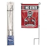 Metal Garden Flag Pole 3 Piece PC H Frame Design 12.5"x18" FREE US SHIPPING NWT