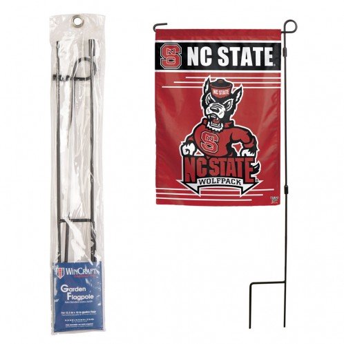 Metal garden flag pole 3 piece pc h frame design 12.5"x18&qu…