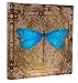 Clever Creations Light Up Dragon Fly Canvas Wall Art Antique Styled Dragonfly Wall Art with LEDs | 11.75