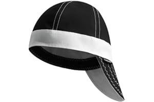 Fullsheild Reversible Welding Cap Flame Resistant CAT 2 Protective FR Welder Hats 6 Pannel Lightweight Printed for Men Women