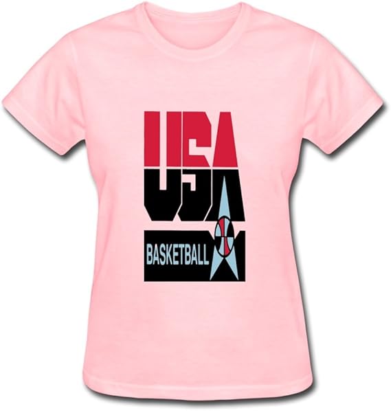 Amazon.com: YSAU Women's 92 DREAM TEAM T-Shirt Pink US Size XXL,100% Organic Cotton: Clothing