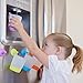 Puj Phillip Cups for Kids - Hangable Training Cups - Rinse-and-Play Reusable Plastic Cups with Grippy Hooks - Dishwasher Safe - Set of 2 (Ctiron)