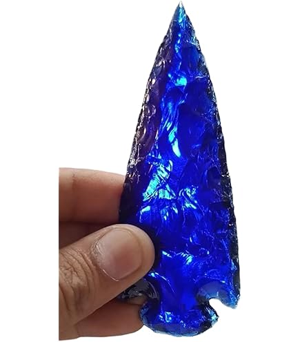 Amazon.com: GAF TREASURES 5 Pcs Blue Aqua Obsidian Tumbled