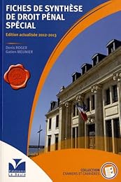 Fiches de synthèse de droit pénal spécial