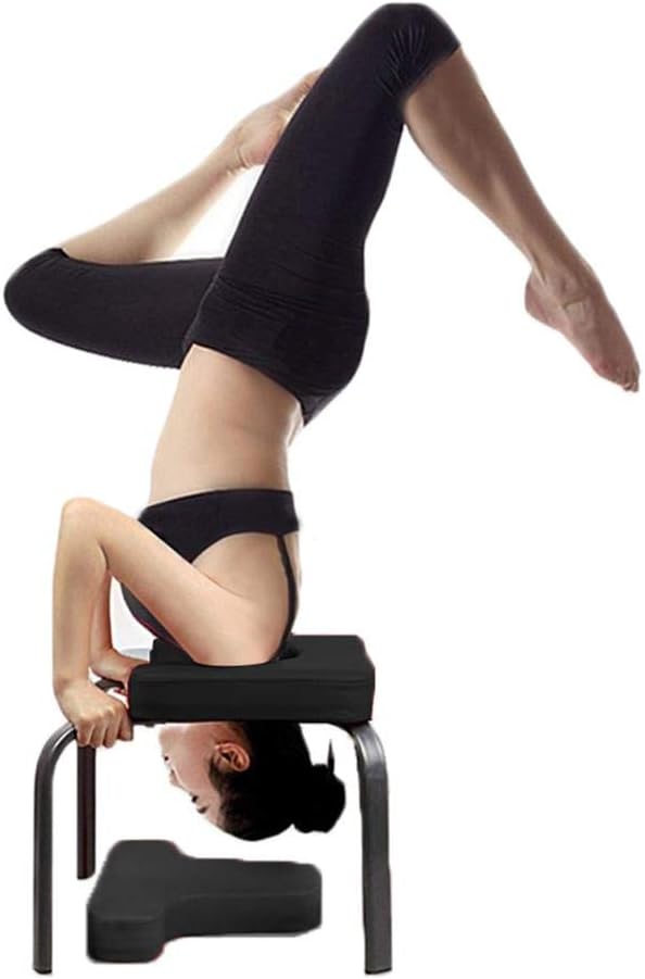 Eillybird Yoga Inversion Chair Headstand Bench, Multifunctional Stool Yoga Aids Workout Chair Inversion Trainer Yoga Sports Exercise Bench Fitness Equipment