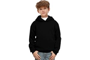 Remimi Unisex Kids Halloween Fleece Hoodie with Kangaroo Pocket Sweatshirt for Boy Girl 5-14 Years
