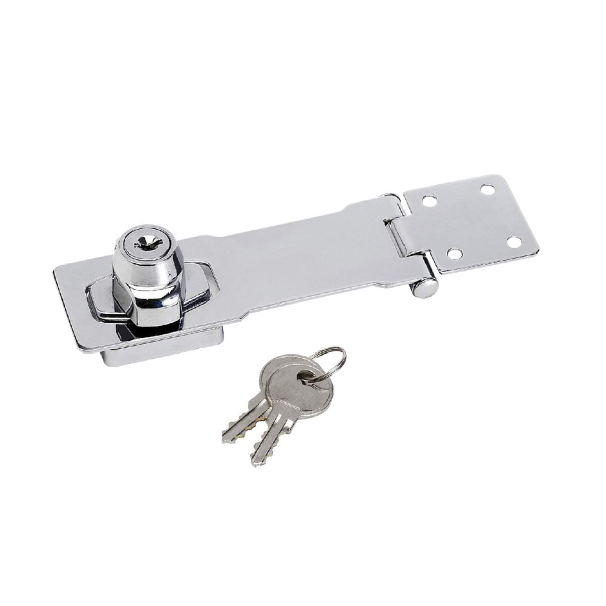 Master Lock 725EURD Door Hasp with integrated Key Lock, 11,8 x 4,1 cm