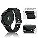 ANCOOL Compatible Gear Sport Band Replacement 20mm Silicone Watch Band Compatible Gear Sport/Galaxy Watch (42mm)/Ticwatch E/Ticwatch 2/Vivoactive 3 Watch - Large Black