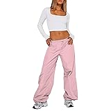YYDSTYLE Women Casual Solid Color Wide-Leg Cargo