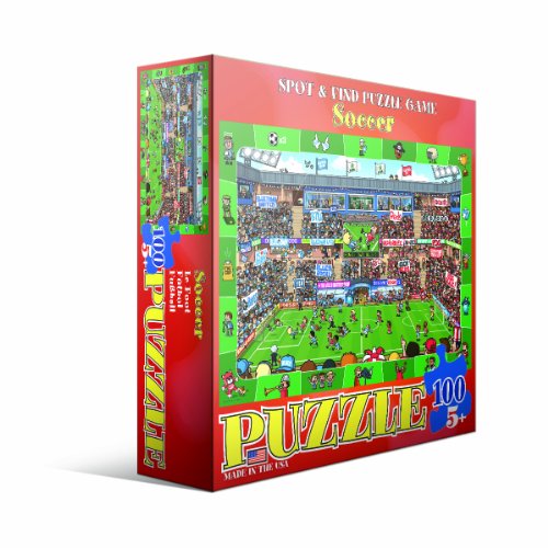 EuroGraphics Soccer Spot & Find 100 Piece Puzzle