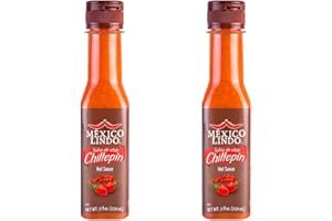 Mexico Lindo Chiltepin Hot Sauce | 14,200 Scoville Level | Traditional Spicy Flavor | 5 Fl Oz Bottles (Pack of 2)