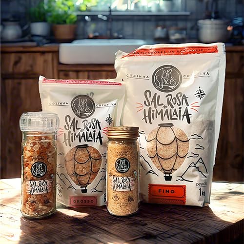 BrSpices - Sal Rosa Do Himalaia Iodado Fino BR Spices Pouch 500G