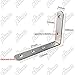 Alise 4mm Thick Shelf Brackets,Floating Shelves Bracket Heavy Duty L Brackets Corner Brace for Walls Wood Board,6X4 Inch Stainless Steel Brackets for Shelves,Brushed Nickel 4 Pcs