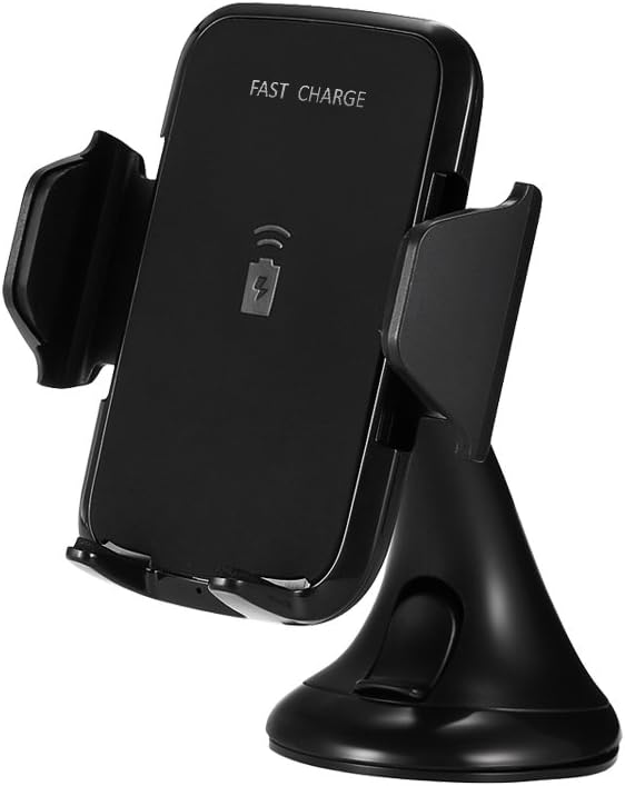 antifiction Alpha Car Induction Wireless Fast Charger Universal Charging Dock Stand Pad for Smartphones and All Qi enabled devices (Black)