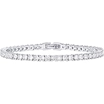 Amazon.com: PAVOI Rhodium Plated Graduated Simulated