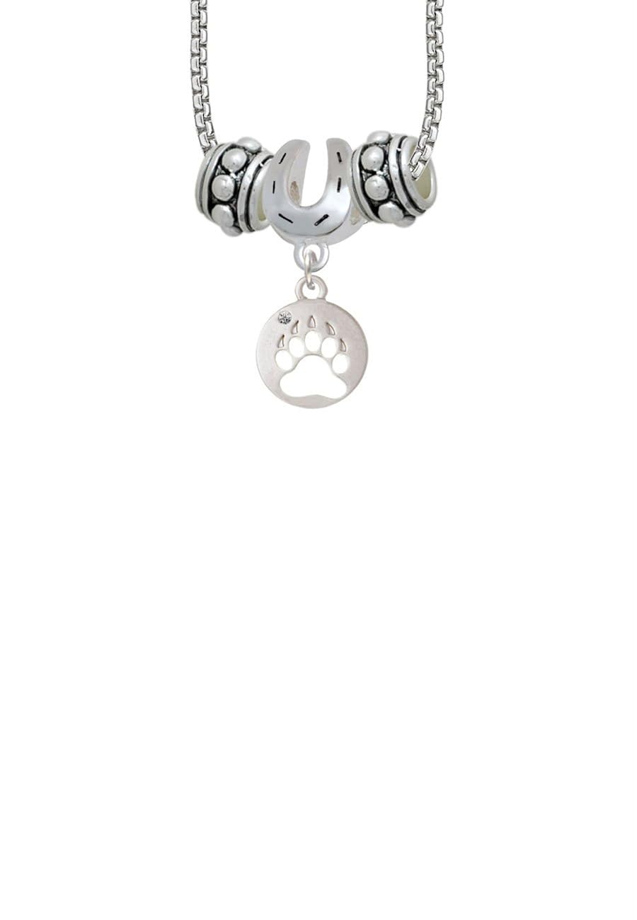 Necklaces Bear Paw Silhouette Horseshoe 
