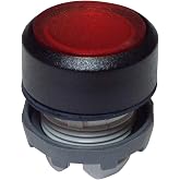 ABB MP1-11R Push Button Operator, 22 mm, Momentary, Flush Operator, Red