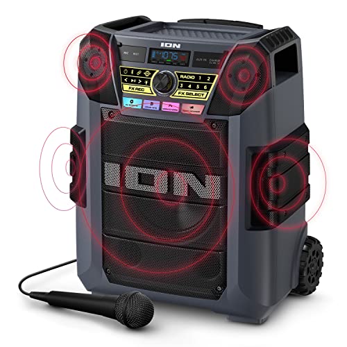 ION Block Rocker XL Portable Bluetooth Outdoor Party Speaker, 220W