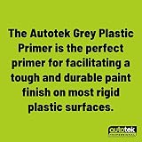Autotek Professional Grey Plastic Primer Spray Paint 500ml High Covering Power view 12