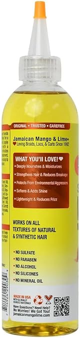 Jamaican Mango & Lime Island Oil 237ml Scalp Nourish Lock Strengthen Sulphate view 3