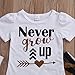 Magical Baby Little Girls Never Grow Up T-Shirt and Maple Leaves Pants Outfit (120(4-5Y))