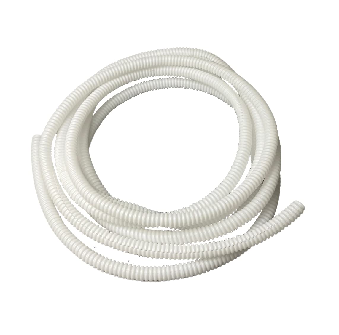 White Conduit Split Plastic Flexible Cable Tidy Solution Tube Trunking 10mm - 2m — image 1