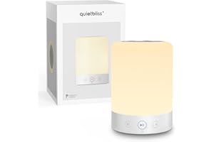 Quietbliss Tibetan Singing Bowl Machine – 9 Authentic Bowl Sounds with Adjustable Night Light for Meditation, Yoga, Chakra Healing, Stress Relief & Sleep Therapy, Timer, Portable & Touch Control