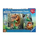 Ravensburger The Good Dinosaur: The Dino Gang 3 49 Piece Jigsaw Puzzles for Kids – Every Piece is Unique, Pieces Fit Together Perfectly
