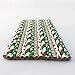 Ipalmay Disposable Straws Drinking Straw, Biodegradable Paper Straws, 7.75 Inches, Red and Green, Pack of 100