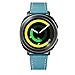 GOSETH Compatible with Galaxy Watch 3 41mm Band/Gear Sport/Galaxy Active 2 Bands, 20mm Leather Replacement Strap Compatible for Galaxy Watch 3 41mm/Gear Sport/Galaxy 42mm(Blue)