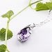 ERAWAN Gemstone Natural Crystal Heal Point Chakra Stone Amethyst Pendant For Necklace EW sakcharn
