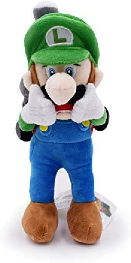 LFSLAS Arrival Super Luigi Plush Toys Horror Luigi with Tag Dolls Mansion 2 Luigi Plush Toys 22Cm