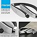 Bluetooth Headphones, MOSCHE Bluetooth 4.1 Wireless Stereo Bluetooth Headsets with Retractable Bluetooth Earbuds with Mic for Cell Phone (Silver)