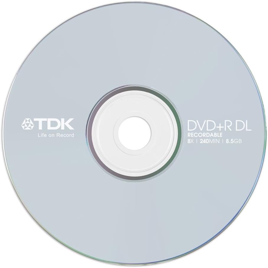 Samsung TDK T19544 DVD+R DL 8.5GB 240 Min 8x Jewel Case 1 Disc
