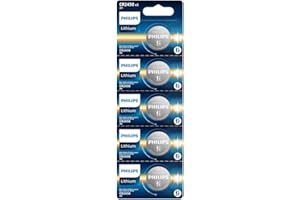 PHILIPS cr2450 Battery, [5-Pack] cr2450 3v Lithium Coin Cell, Long-Lasting 2450 Batteries, 10-Year Shelf Life, CR 2450 Batter