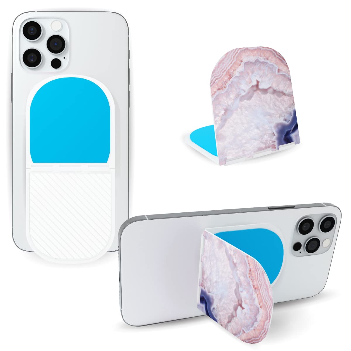 Photo 1 of Flipstik New V2 - Foldable Adhesive Phone Mount - Stick Phone to Mirror, Window, Walls for Hands-Free Viewing, Selfies, or Videos - Tripod, & Kickstand - Featured in Shark Tank - Rose Quartz