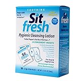 SitFresh Hygienic Cleansing Lotion Packet Box: 20 Count