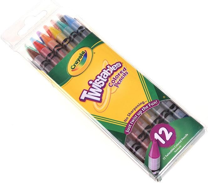 Crayola Twistables Colored Pencils, 12 Count, Assorted Colors: Toys & Games
