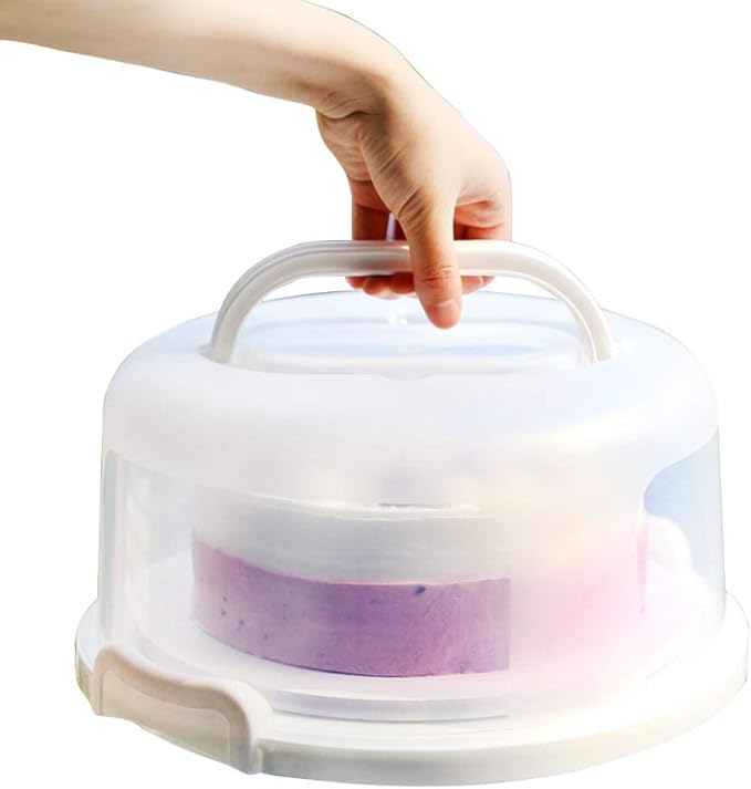 Cake Carrier with Handle Small Portable Round Cheesecakes